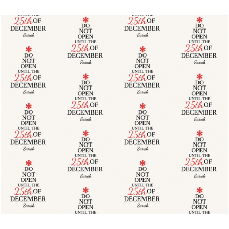 Christmas Personalised Wrapping Paper 1